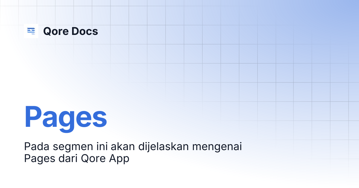 Pages | Qore Docs